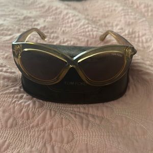 Authentic Tom Ford Goldie glasses.   Translucent Frames.   Comes with Case